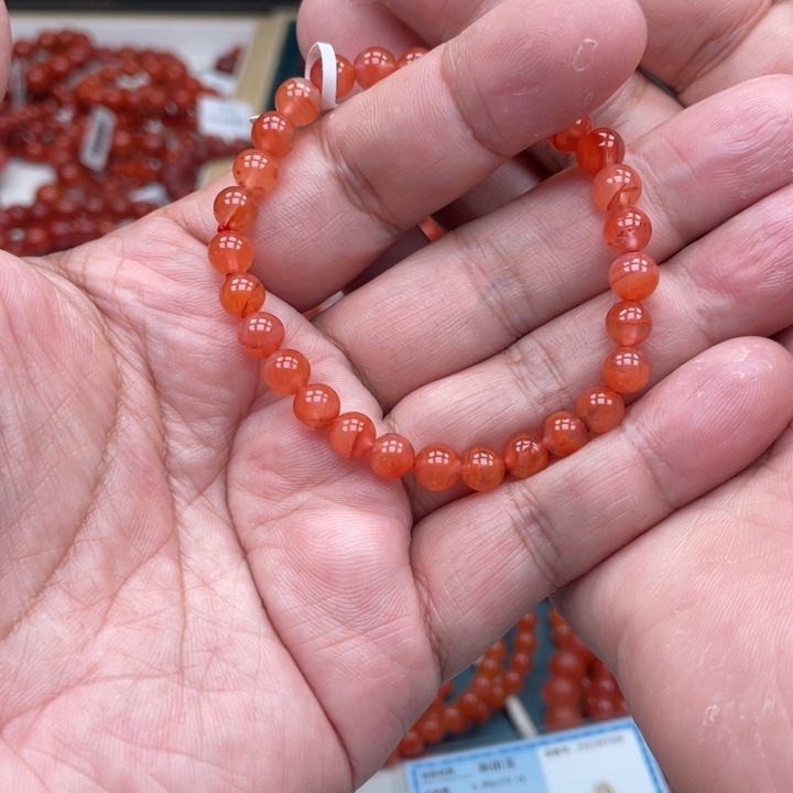 南红玛瑙手链未镶嵌