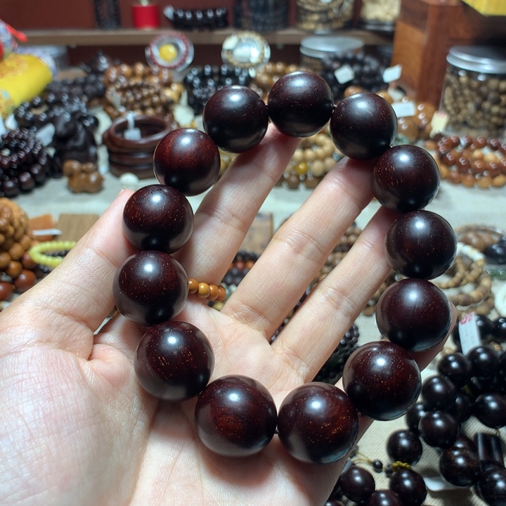 小叶紫檀手串/手链一**花18天花板13颗