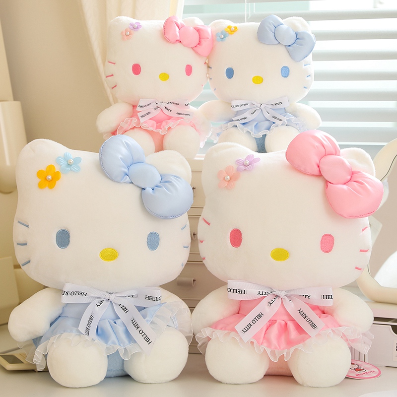 hellokitty公仔正版凯蒂猫玩偶毛绒玩具可爱布娃娃送女孩生日礼物