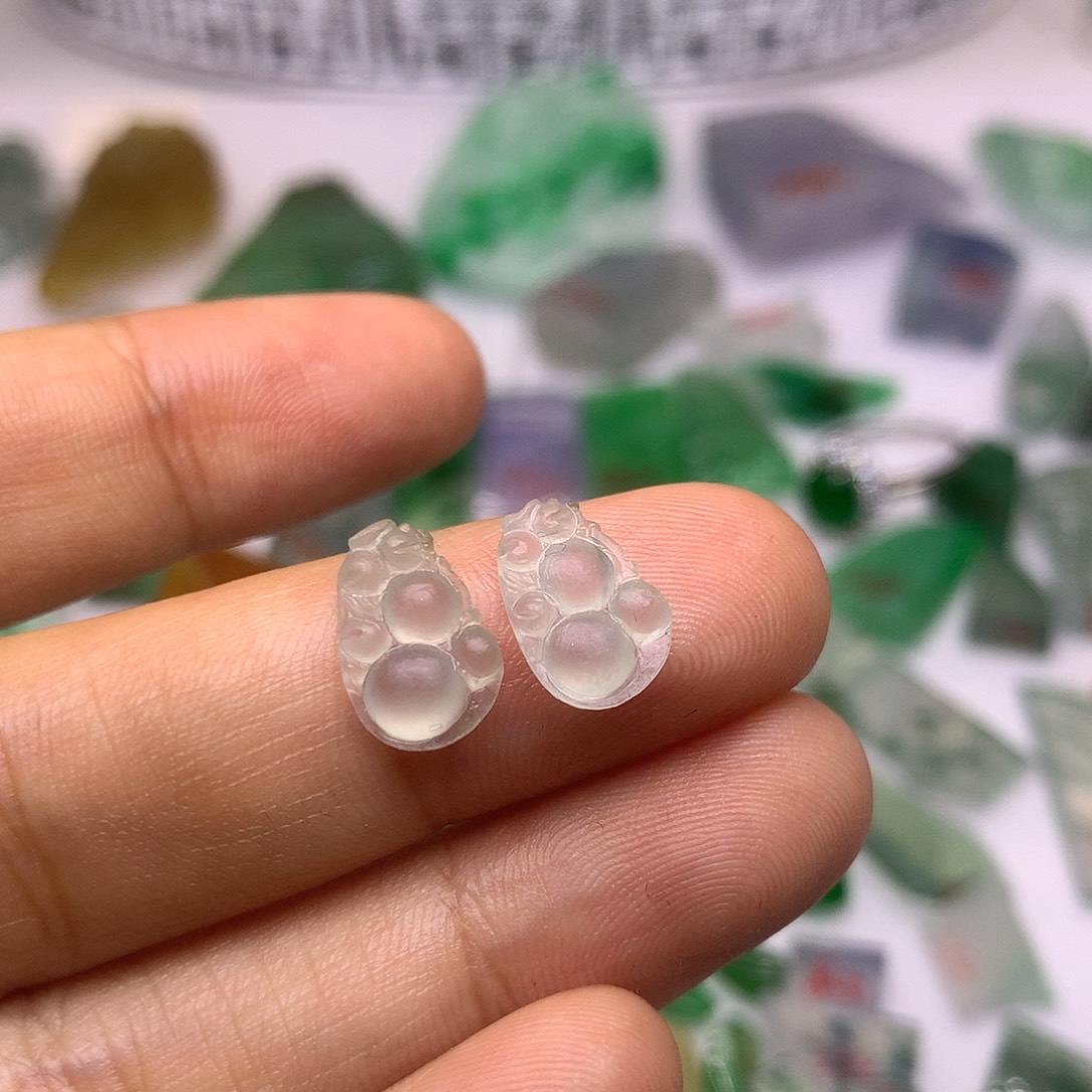 定制翡翠未镶嵌天然翡翠定制