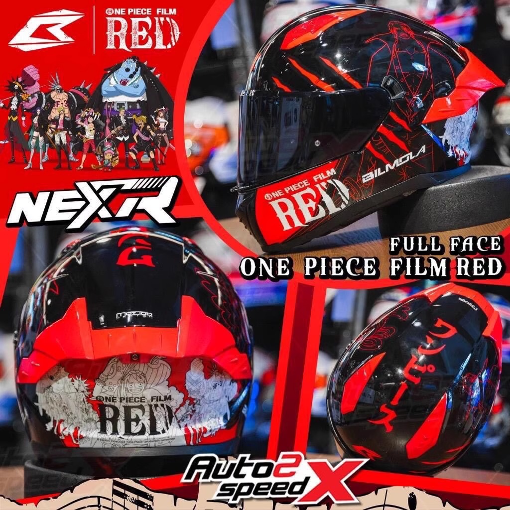 比尔莫拉(BILMOLA)头盔海贼王联名高达摩托车四季全盔机车男女