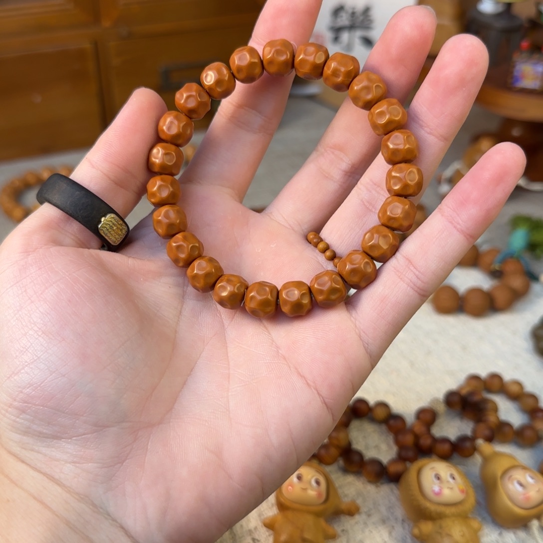 非洲檀香无事牌无相奶酪素圈 10mm