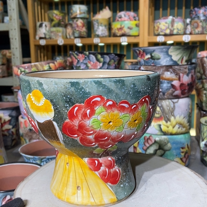 红陶景德镇艺术手绘作品