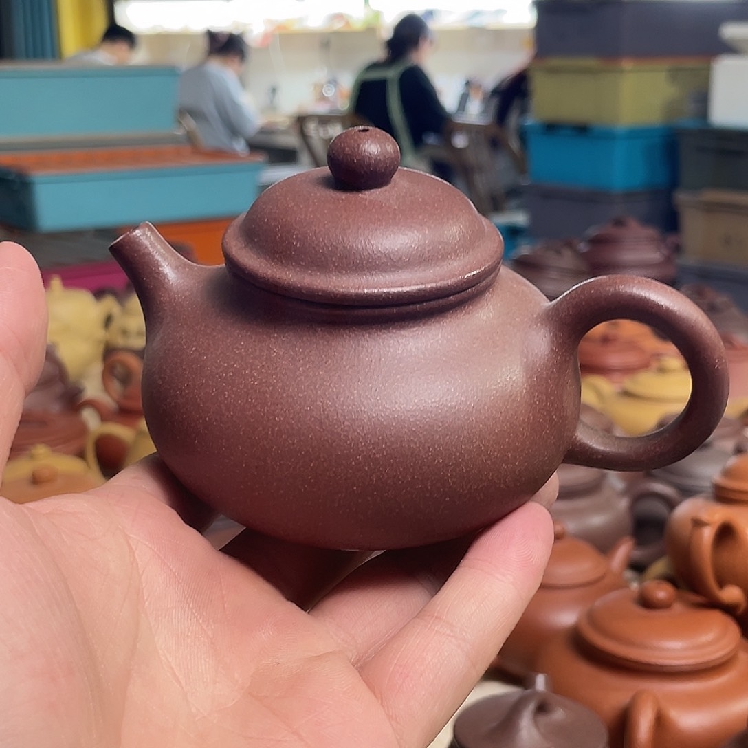 茶壶紫砂容天全手 张芳。
