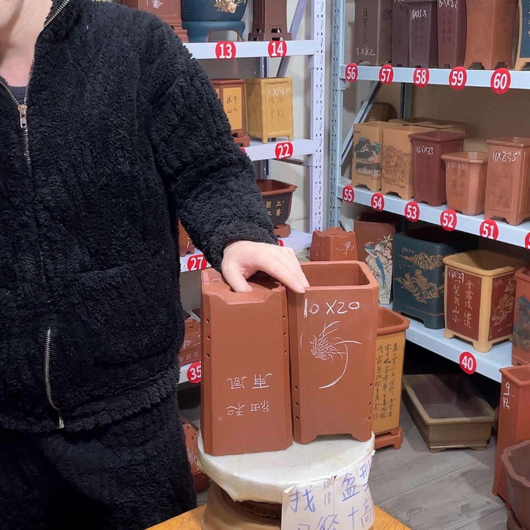 紫砂天心紫砂手工花盆