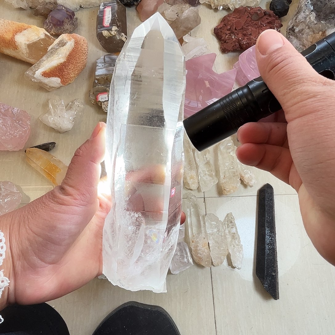 珠宝半成品未镶嵌水晶巴西利姆刀