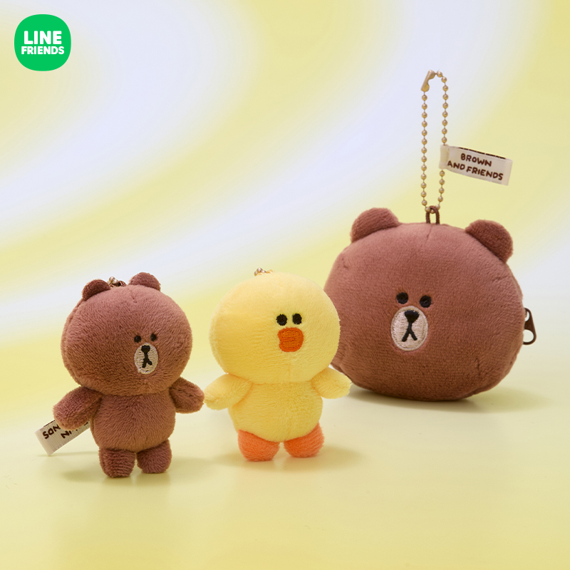 【新品】LINE FRIENDS BASIC系列 玩偶钥匙扣 