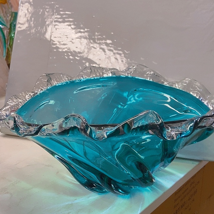 无铅玻璃琉璃花瓶高15口38