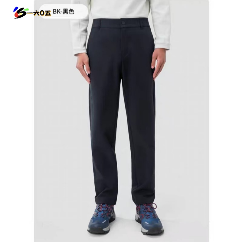 SC24338秋冬加绒防泼水透气保暖弹力保暖梭织直筒软壳裤