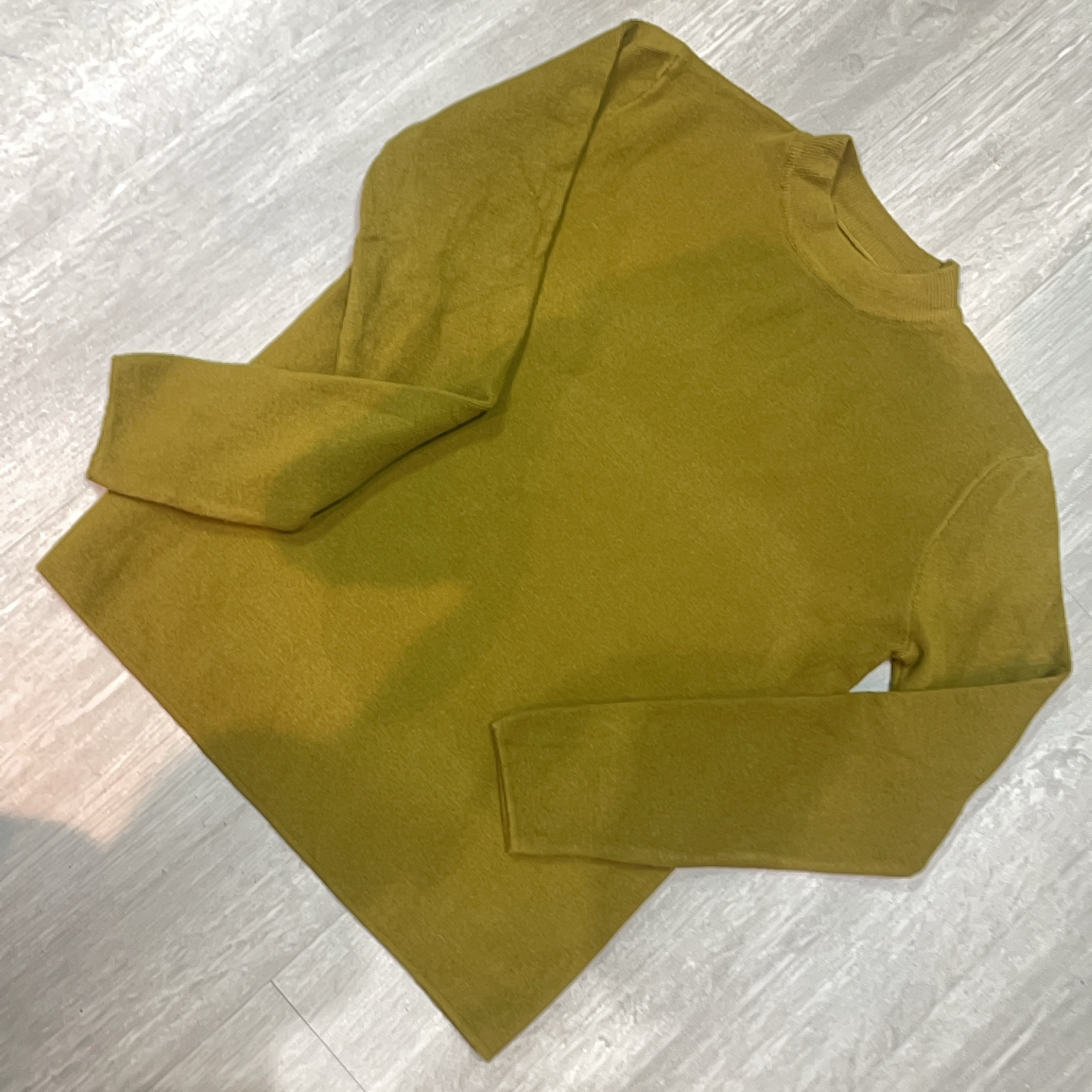 秋冬厚款圆领纯色修身显瘦长袖针织衫外穿内搭-果梓0026