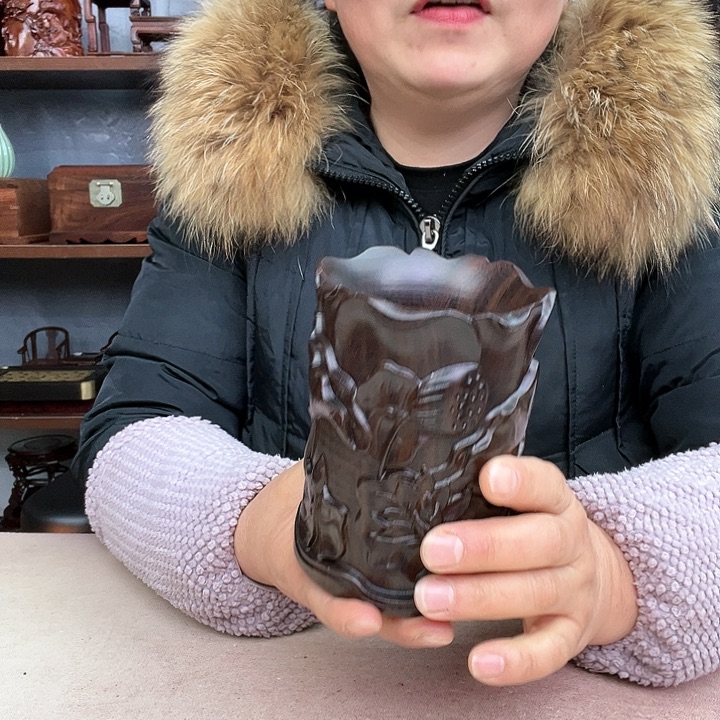 乌木类端景台小李子红木工艺品0077