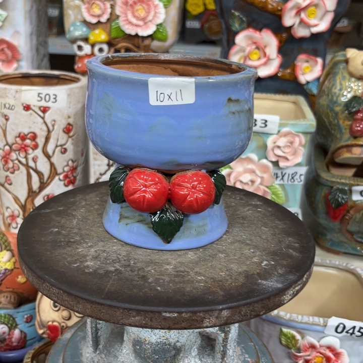 紫砂花盆粗陶材质多肉花盆