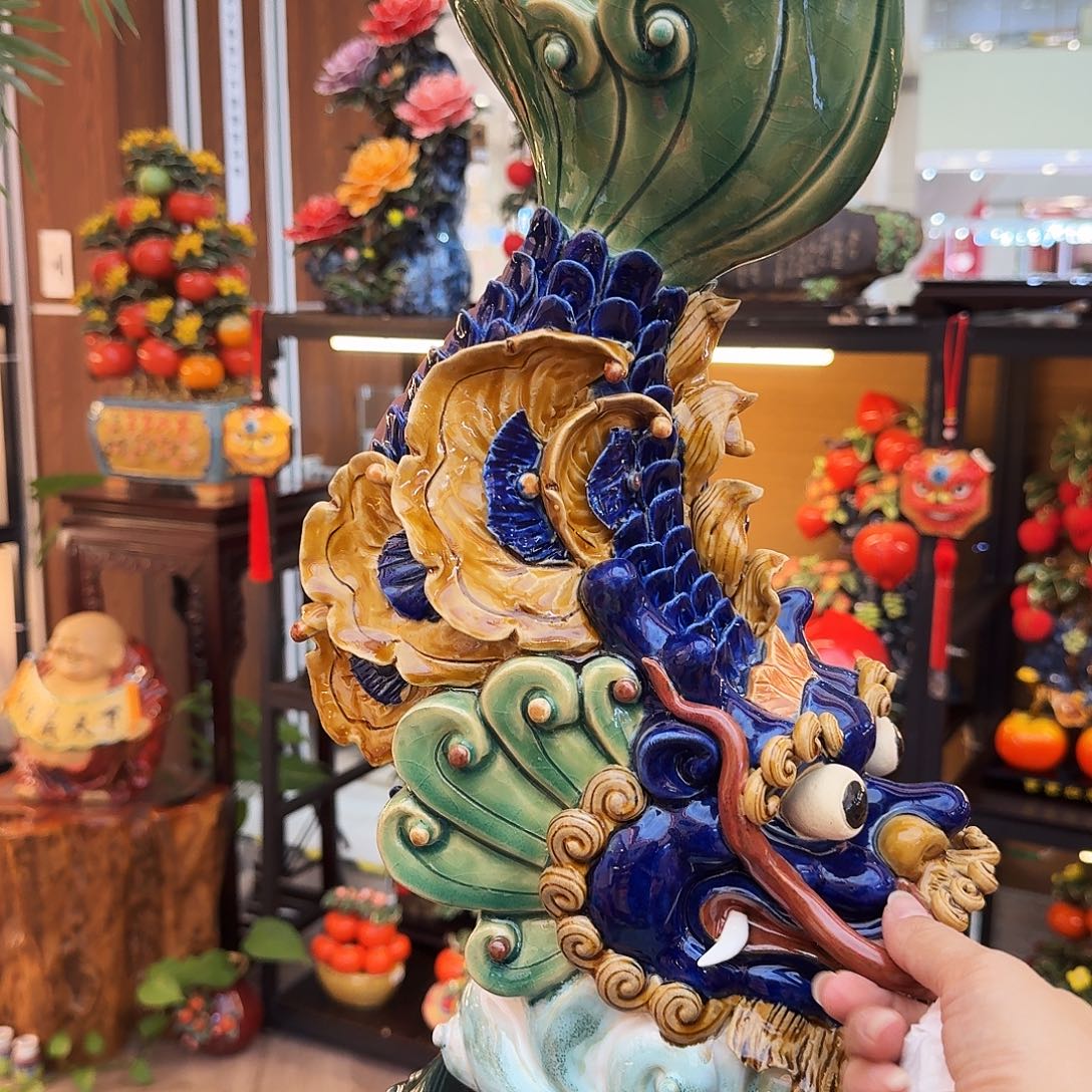 伥***璝陶瓷鳌鱼jingpin43高