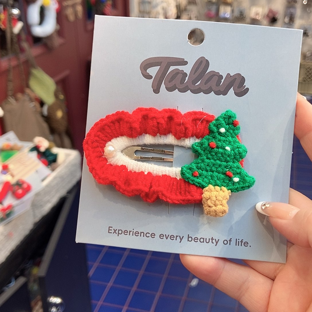 布艺铁合金圣诞款掰掰夹