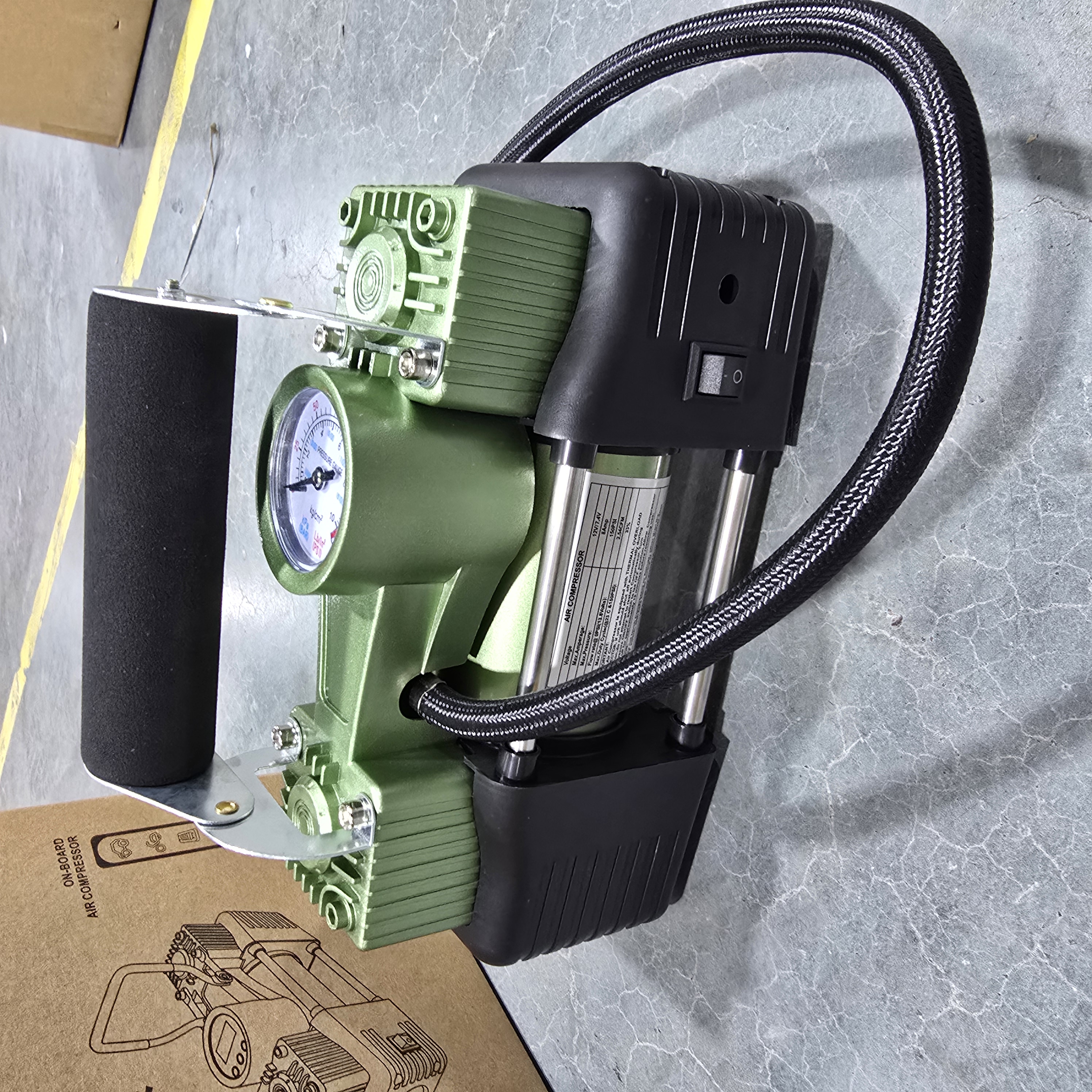 指针无线车家两用充气泵便携式打气工具蓄电款