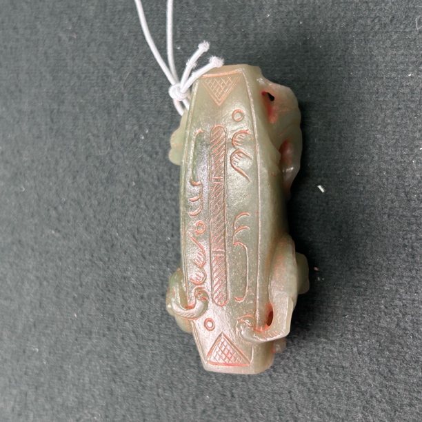 旧藏 和田玉摆件 古 文物商店 A 83358