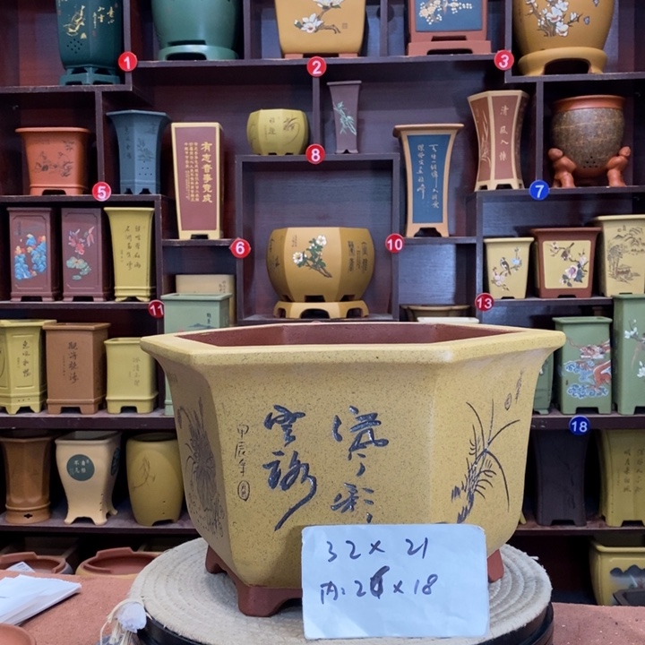 紫砂花盆紫砂花盆