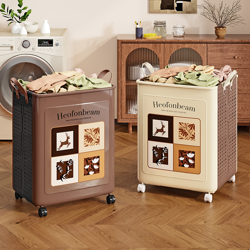 脏衣篓家用卫生间放脏衣服收纳筐高颜值浴室可折叠衣物洗衣篮神器
