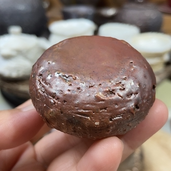 杯盖置柴烧裸烧手作品