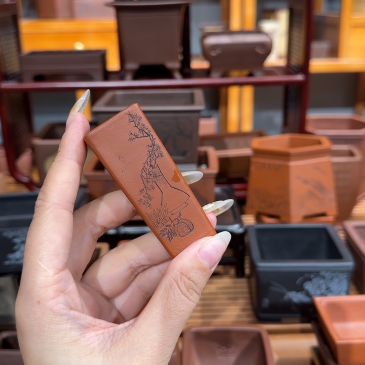 紫砂花盆用全手工制作