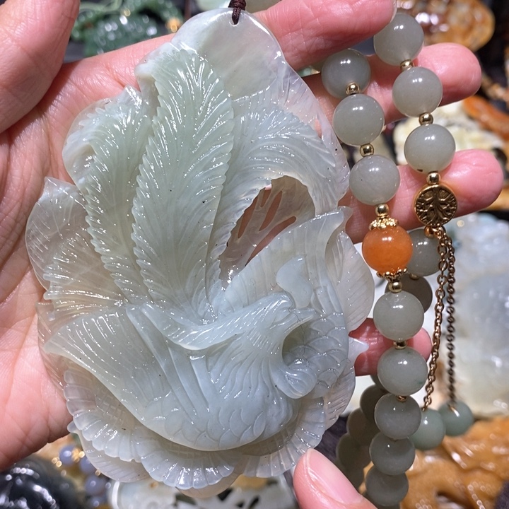 岫玉毛衣链未镶嵌