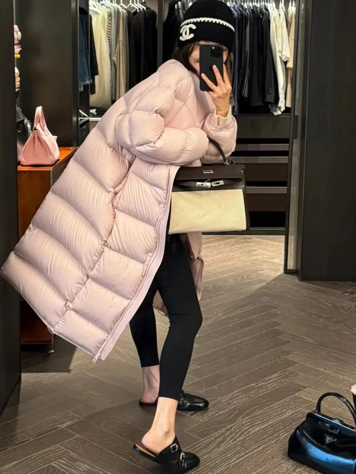 2025冬季新款立领大被子95白鸭绒羽绒服加厚女韩版长款28-88MM