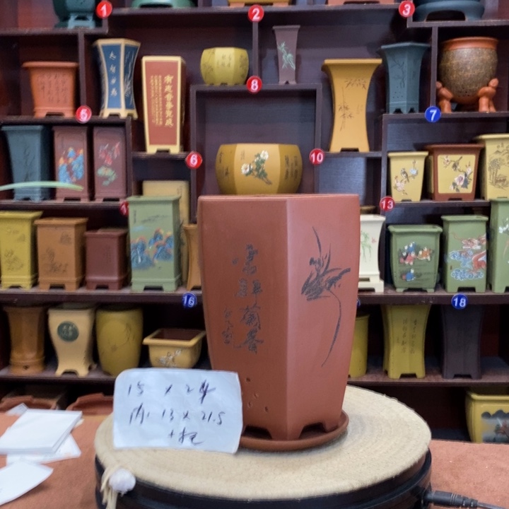 紫砂花盆紫砂花盆