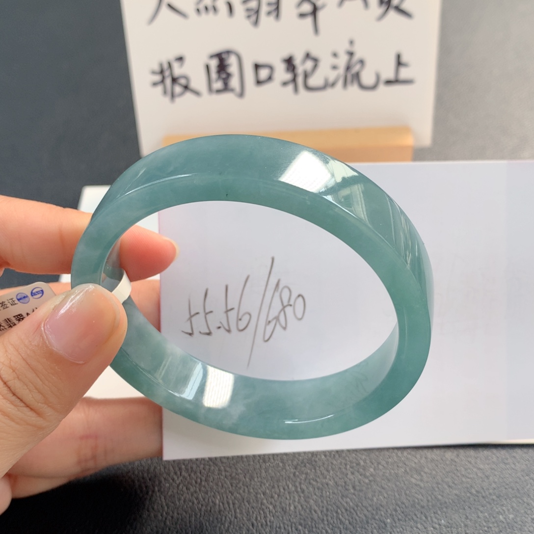 翡翠未镶嵌手镯天然翡翠