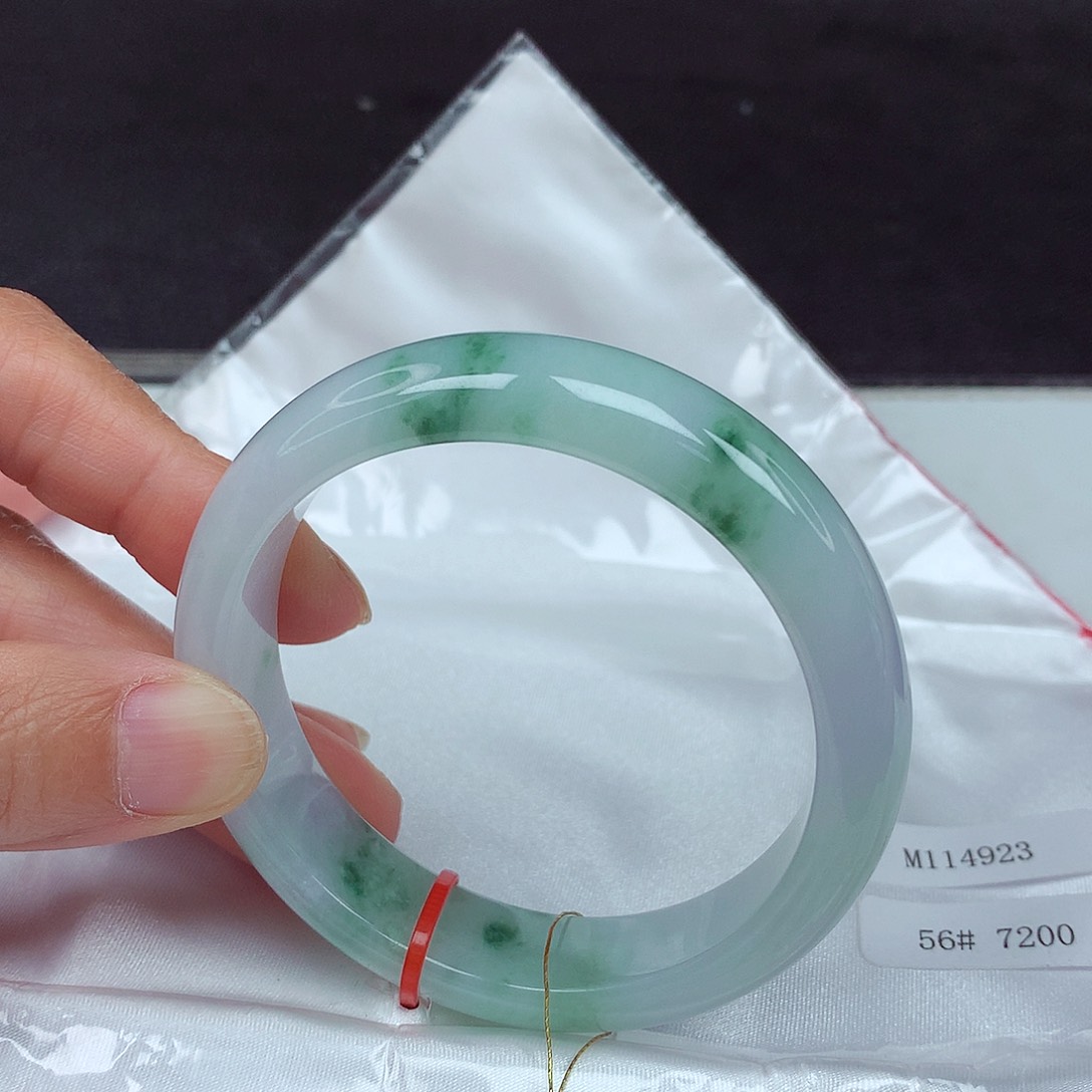 未镶嵌手镯翡翠56圈4923