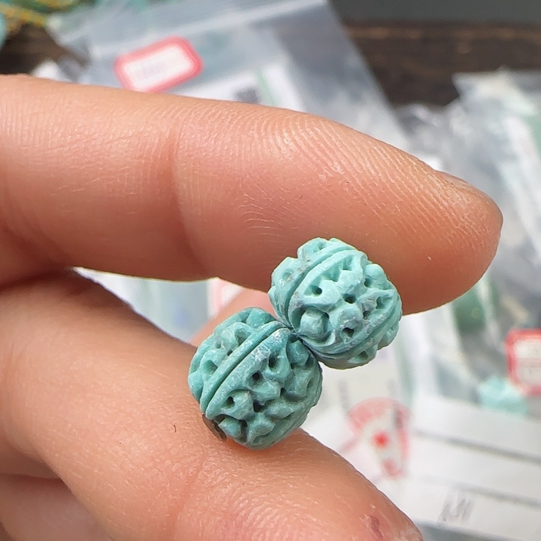 绿松石珠宝半成品未镶嵌