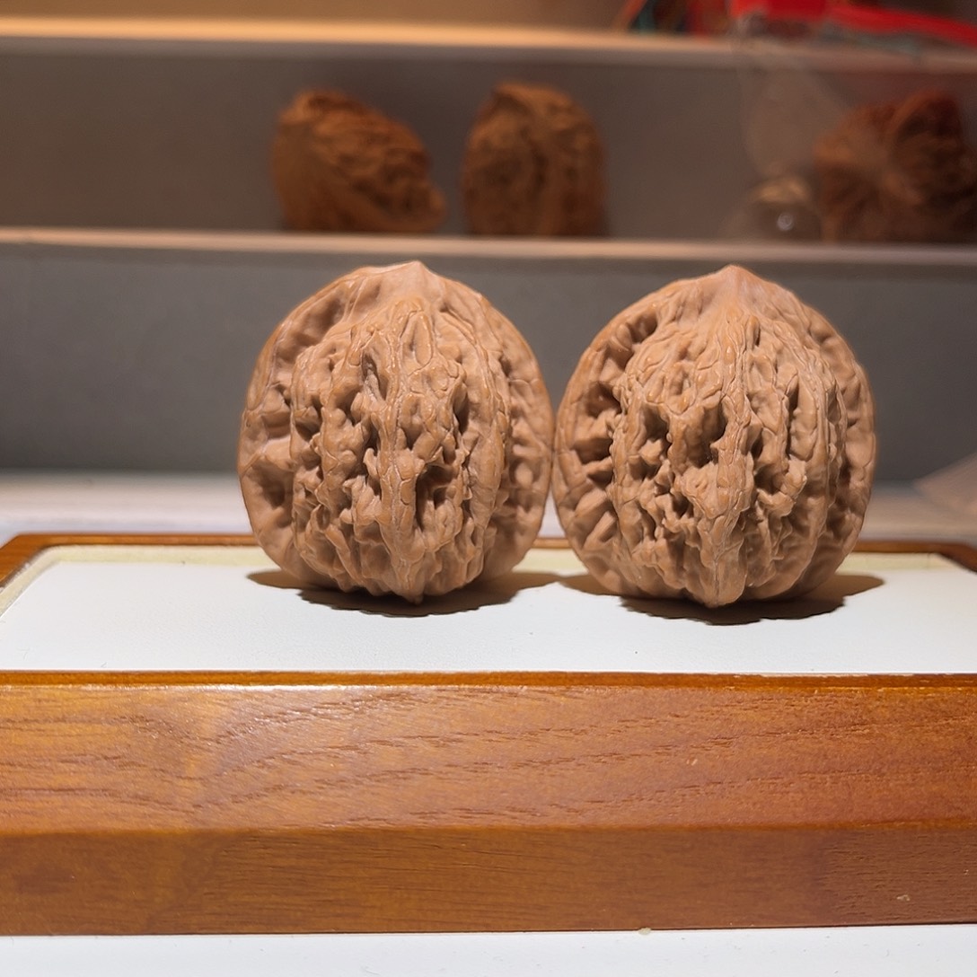 吊坠文玩核桃39麦穗虎头，粗筋厚棱