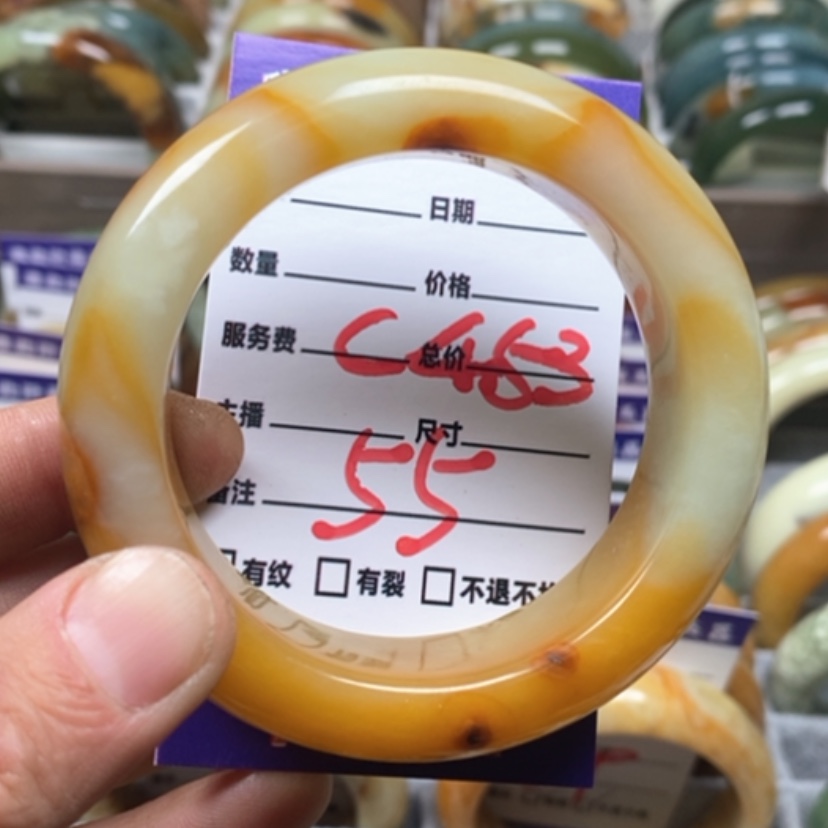 【闪购商品】蛇纹石玉手镯未镶嵌