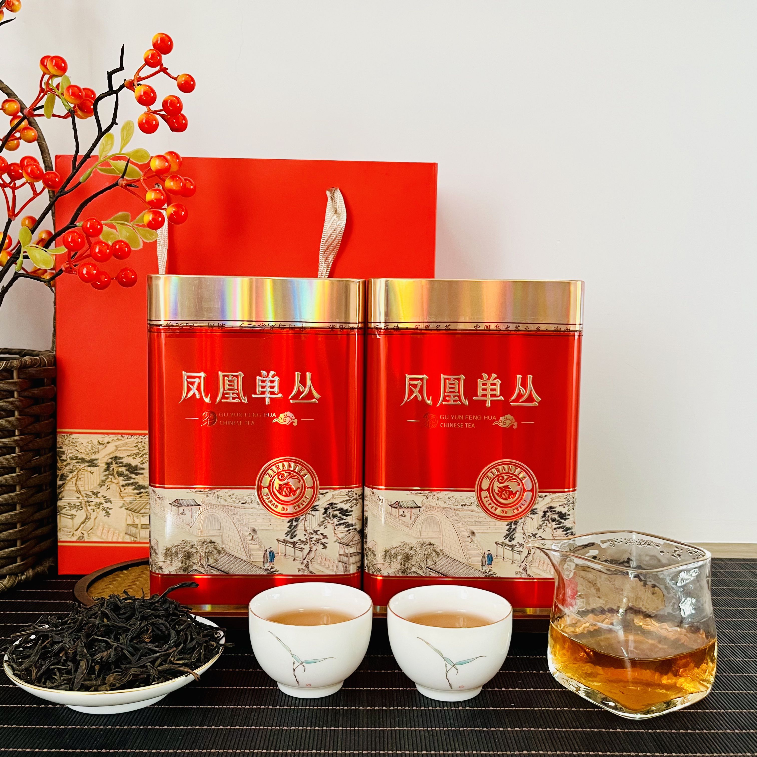 凤凰单枞茶潮州功夫茶单丛茶浓香乌龙茶佳节送礼礼罐装一斤