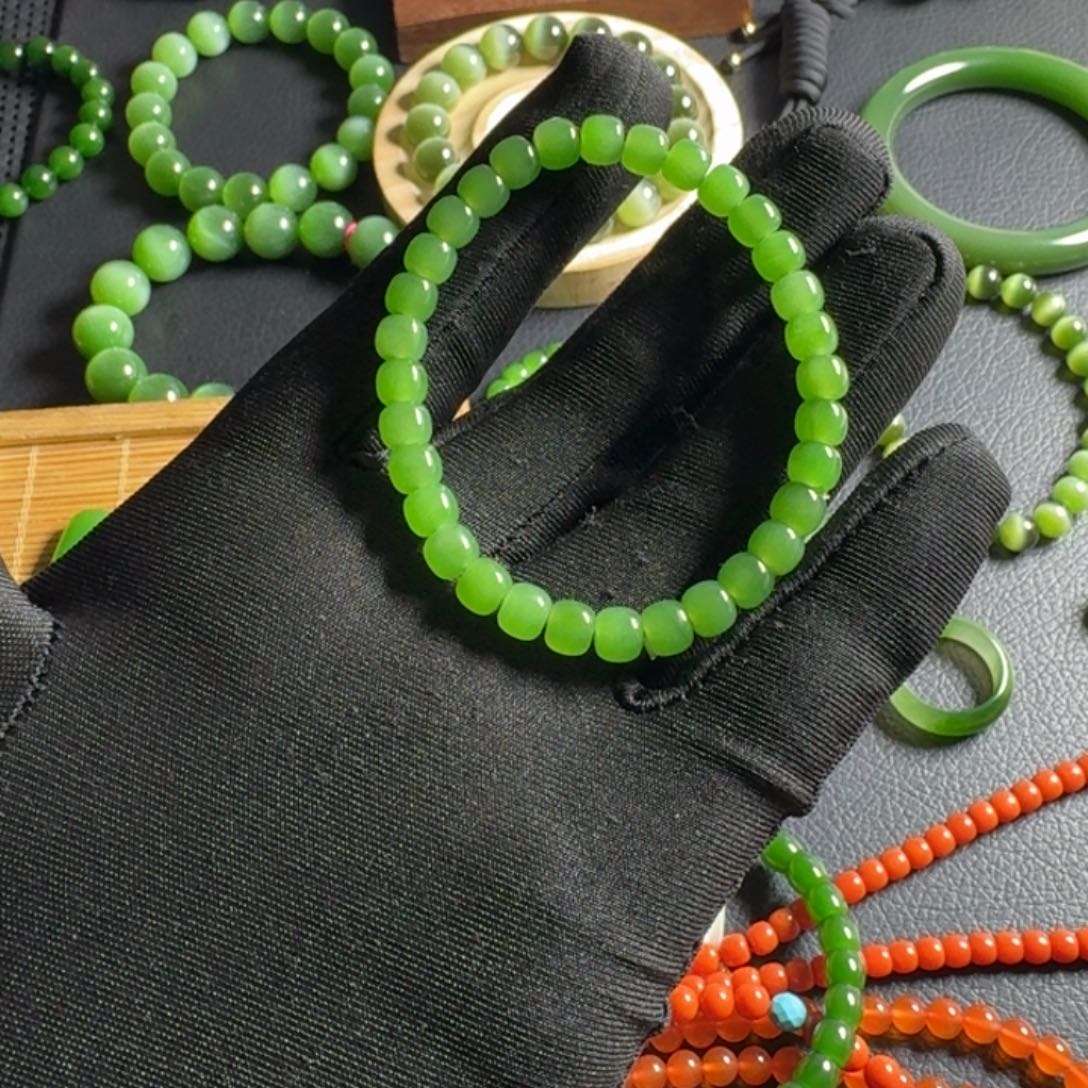 和田玉（碧玉）手串未镶嵌