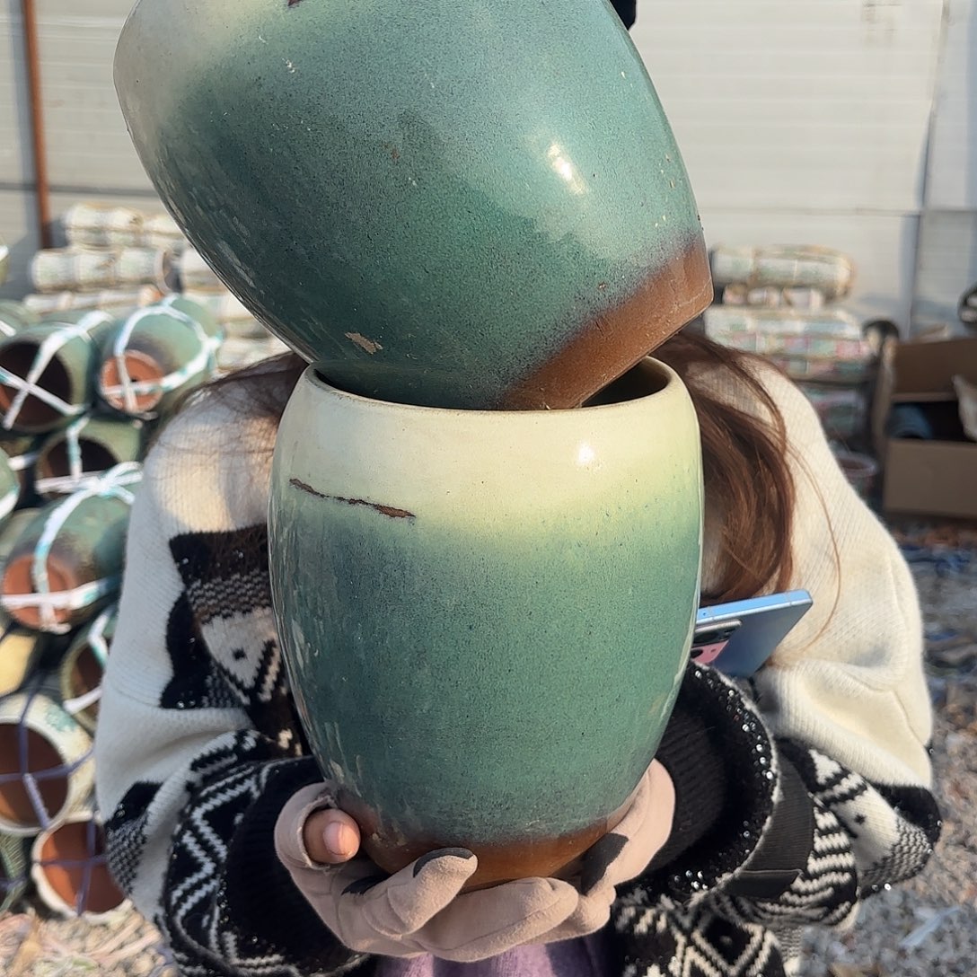 绿蛋壳两个瑕疵15*20