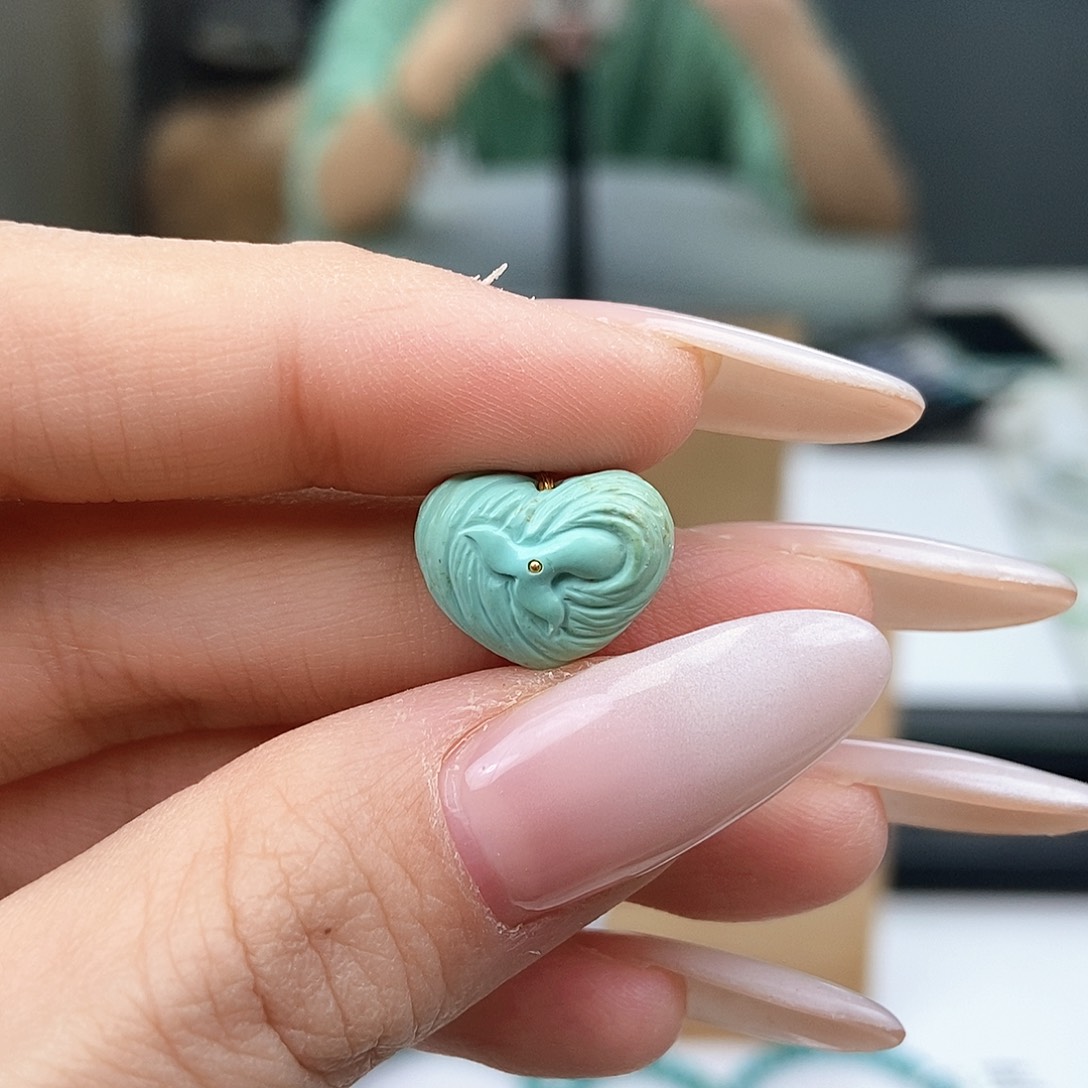 未镶嵌绿松石珠宝奇石