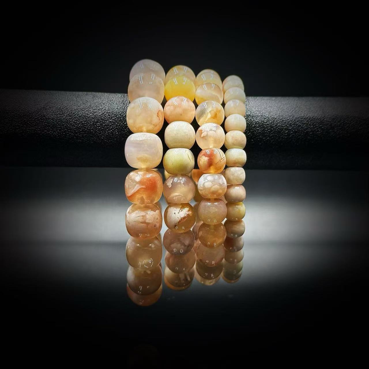 非金属玻璃手链 SJ1353 粉色MN老型手链 多样性发其一