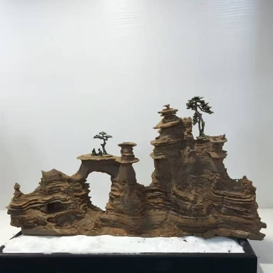 灵璧石文房案头摆件观赏石