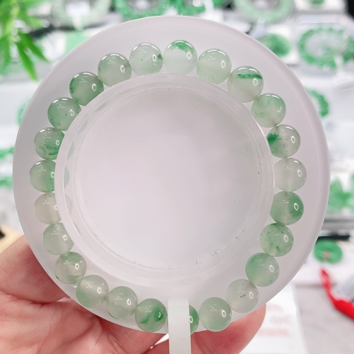 石英岩玉未镶嵌手链