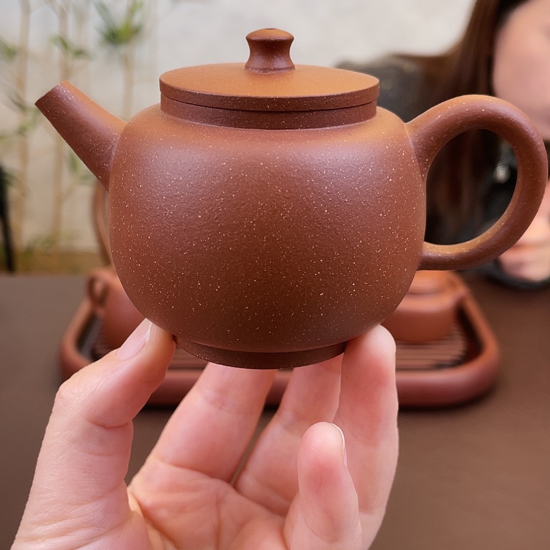茶壶紫砂老清水小巨轮145cc