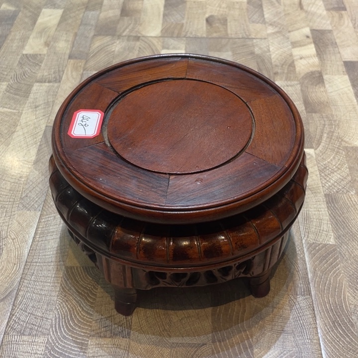 木头底座茶道具摆件