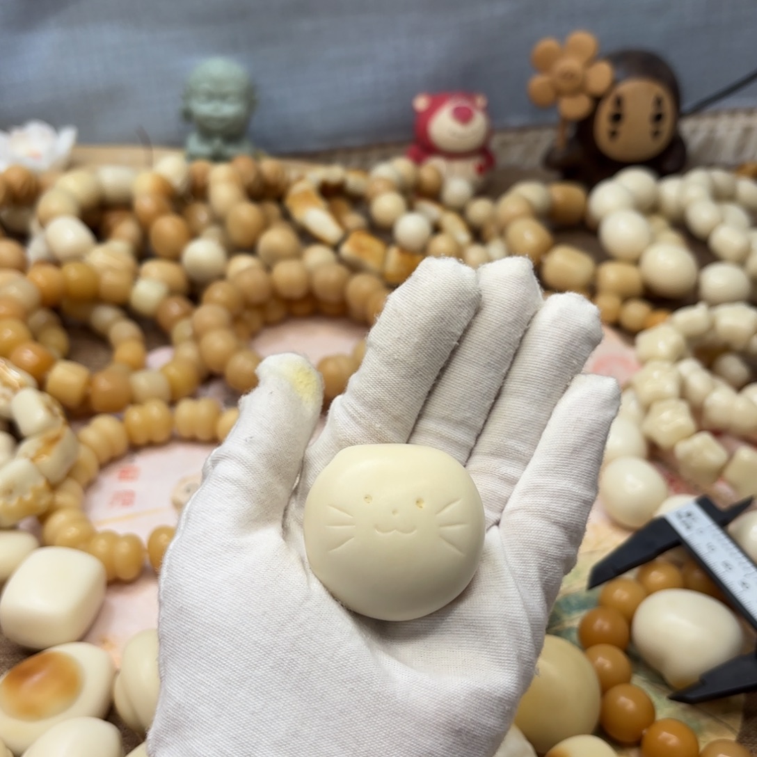 吊坠菩提根/象牙果牙果猫咪把件868