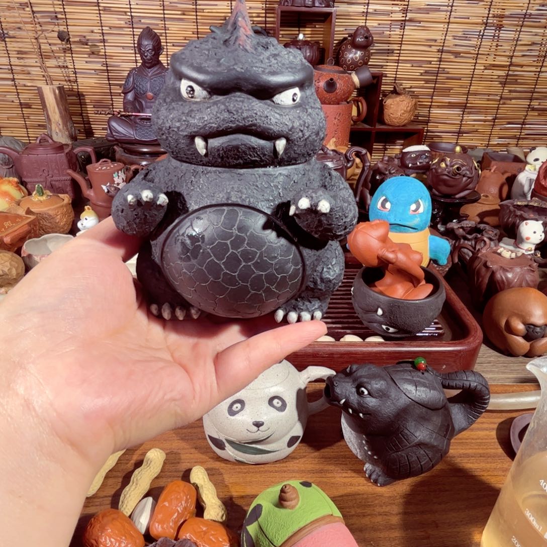 紫砂茶壶蝎***莱纯手工制作过程非常