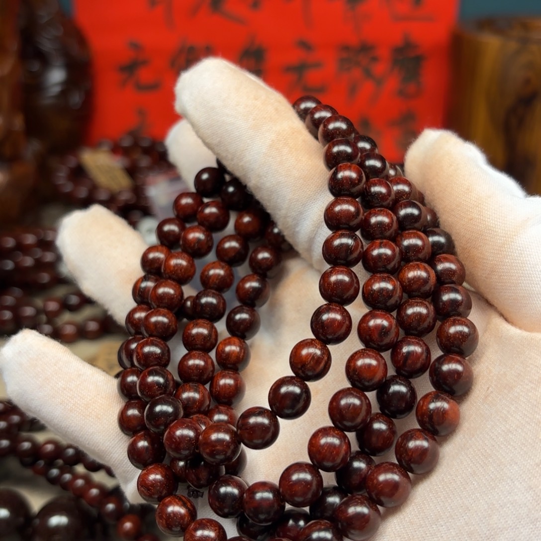 皮***秋小叶紫檀手串/手链08琴