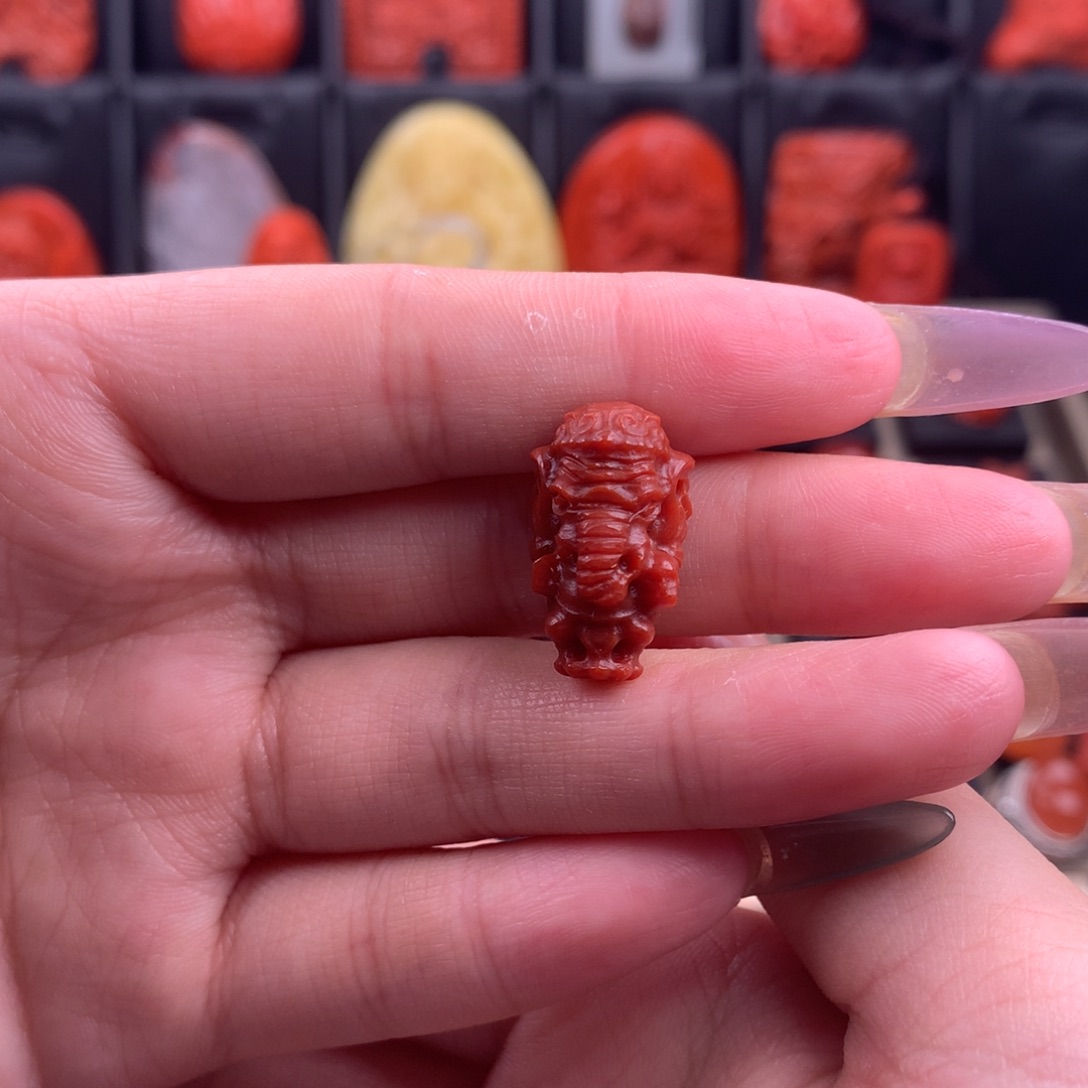 南红玛瑙象神三通11+未镶嵌