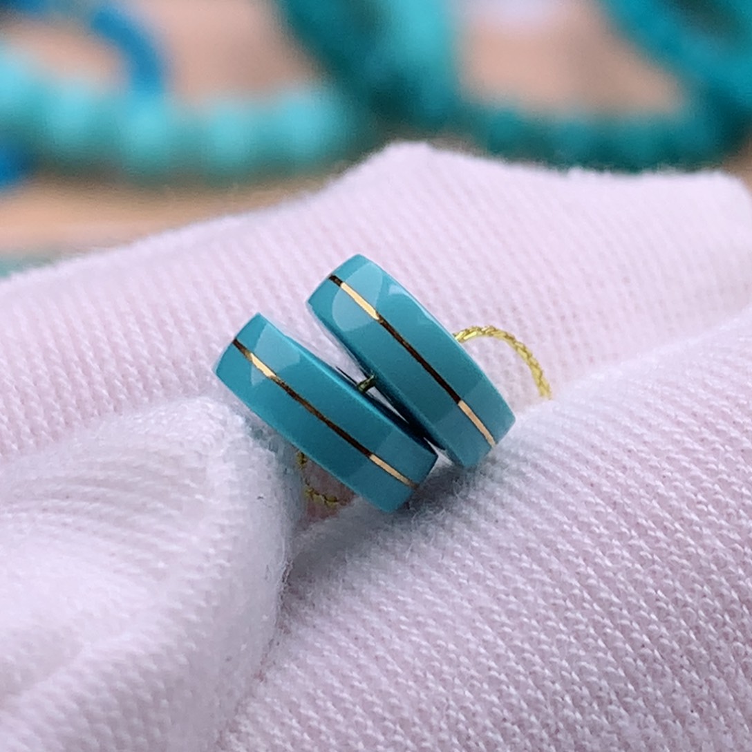 绿松石珠宝奇石未镶嵌8mm