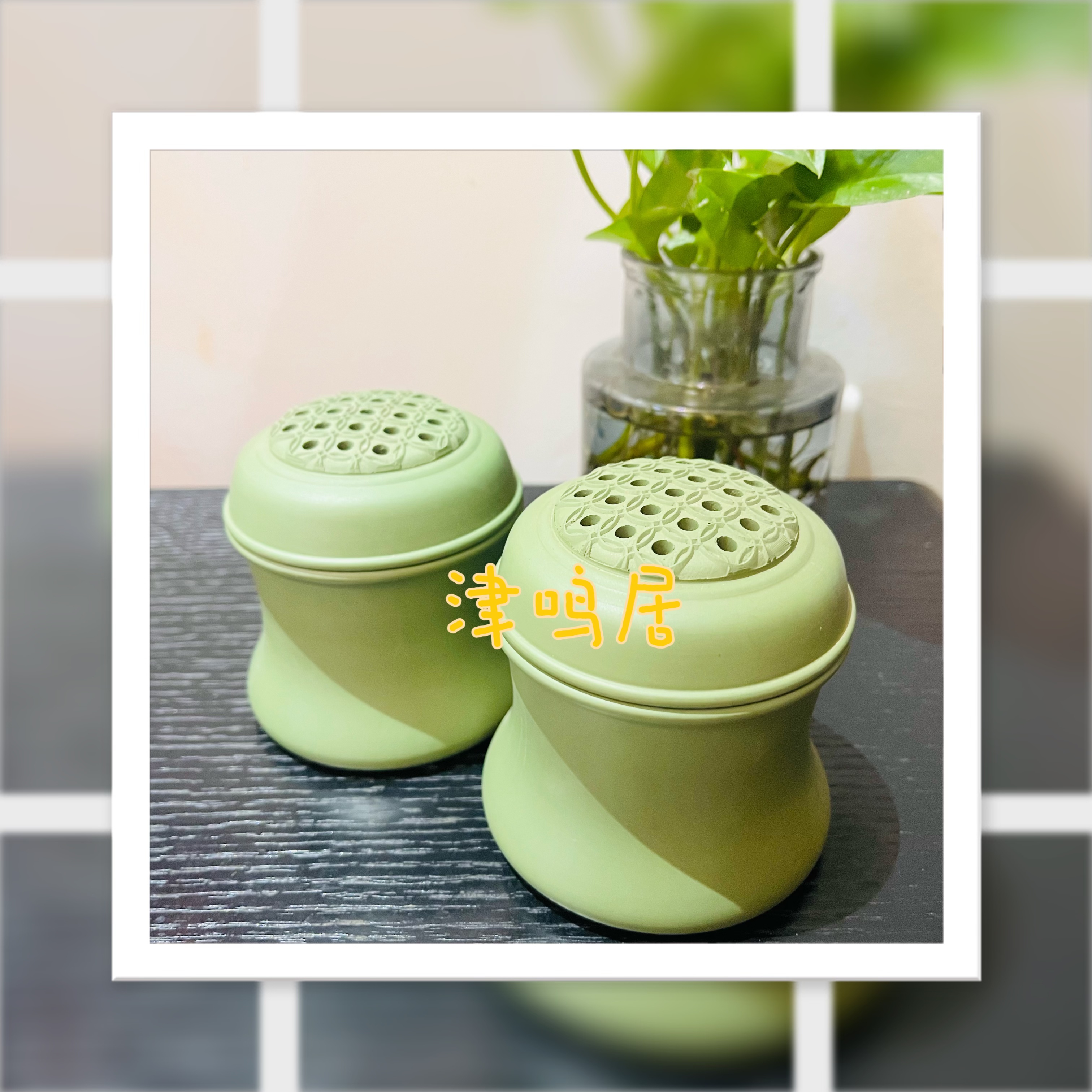 津鸣居 油葫芦蛐蛐绿泥叫罐一对（签收当日提供完整开箱视频享售后