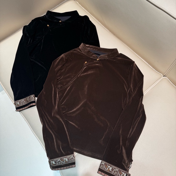 5885《晚晚推荐》新中式百搭新款红人同款打底长袖上衣