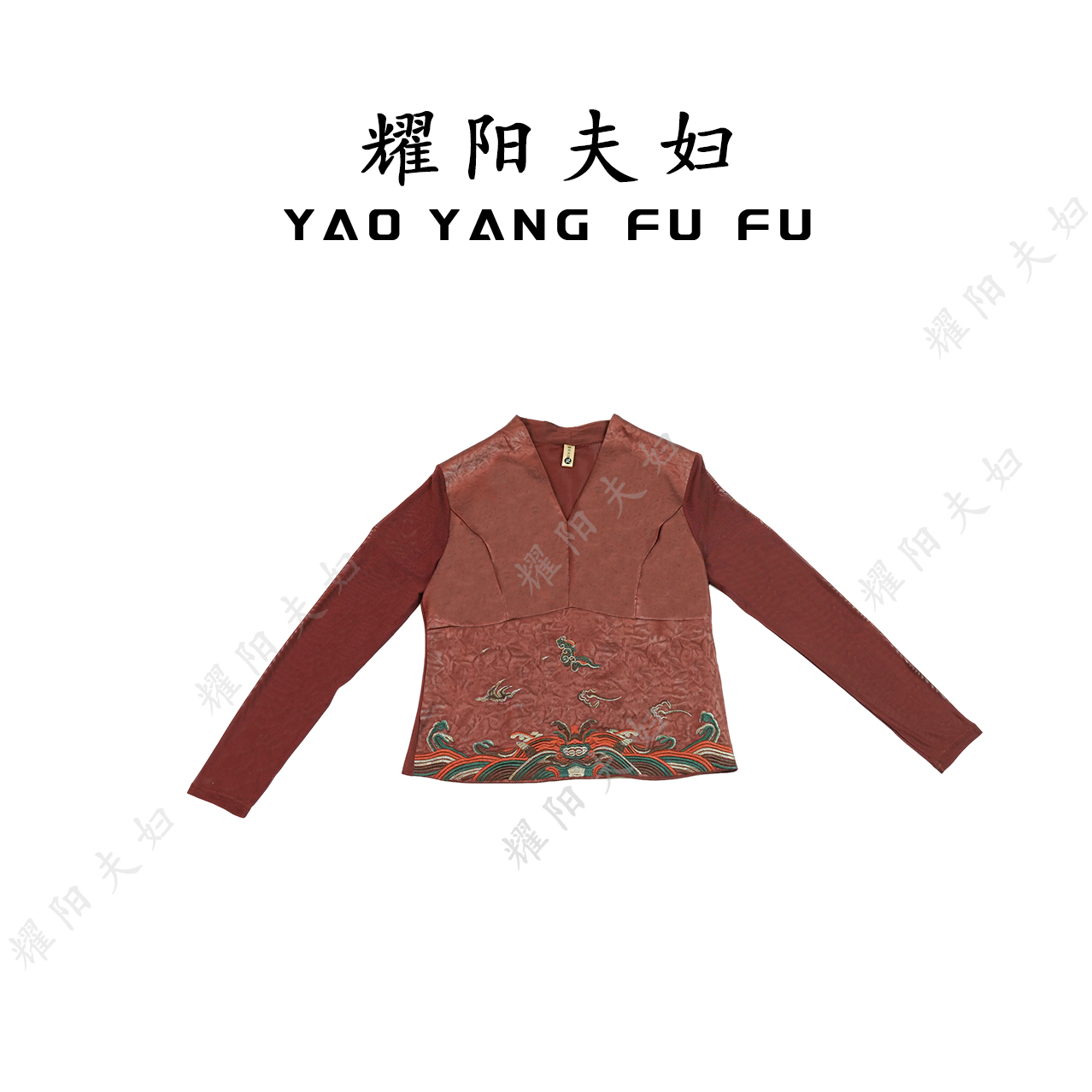 耀阳夫妇【双燕鸿运】B557新中式国风小衫