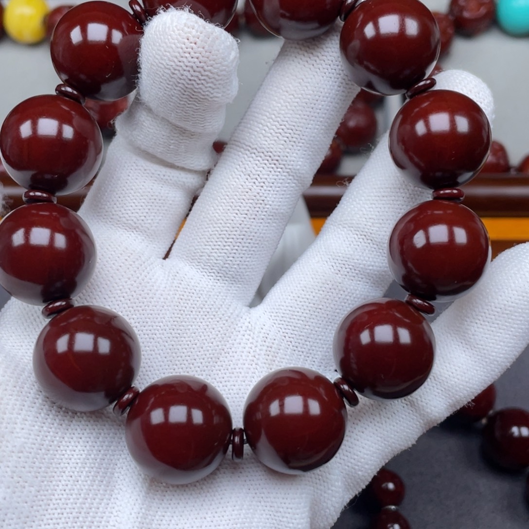 有***呀橄榄核手串/手链正圆光柱